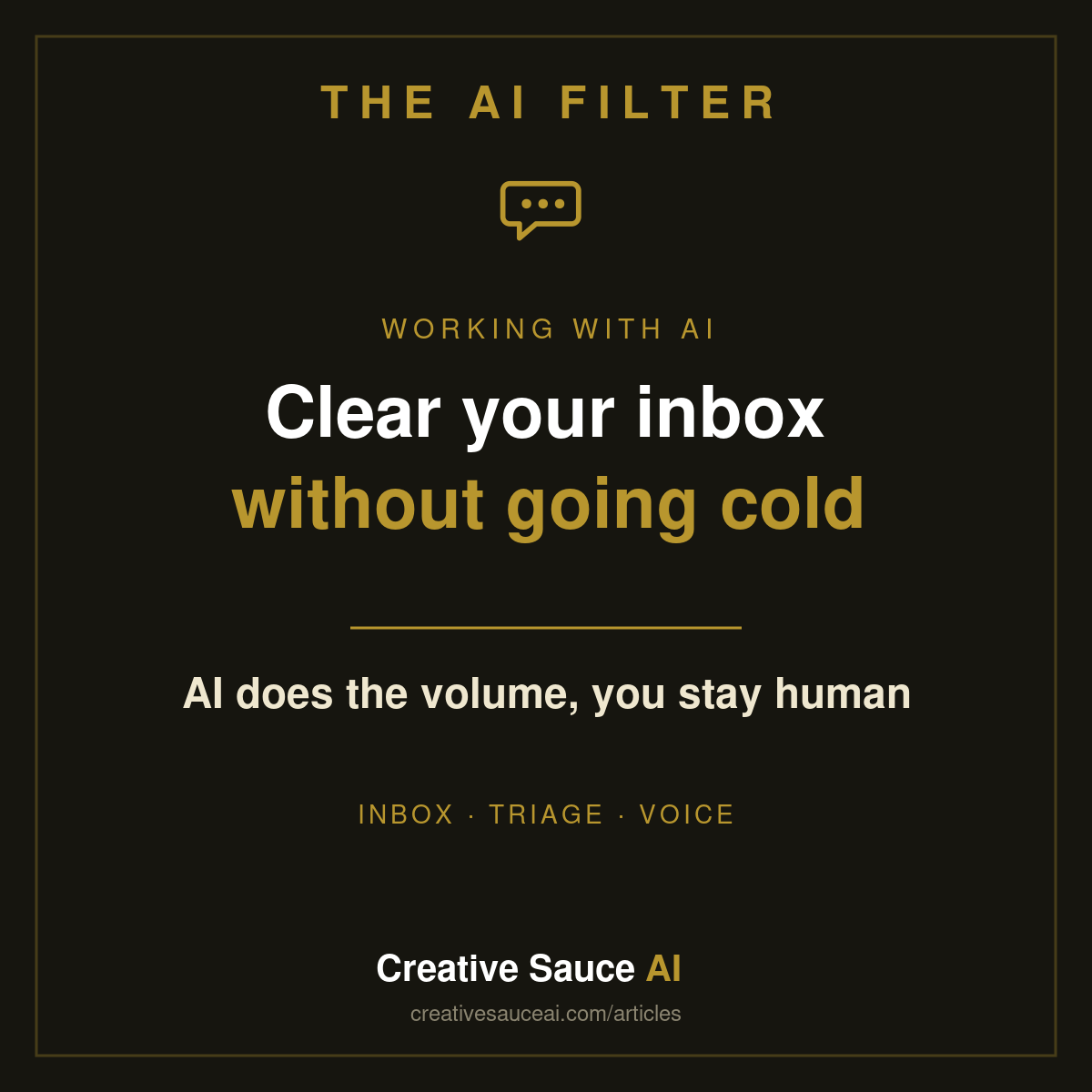 How to clear your inbox with AI without losing the personal touch