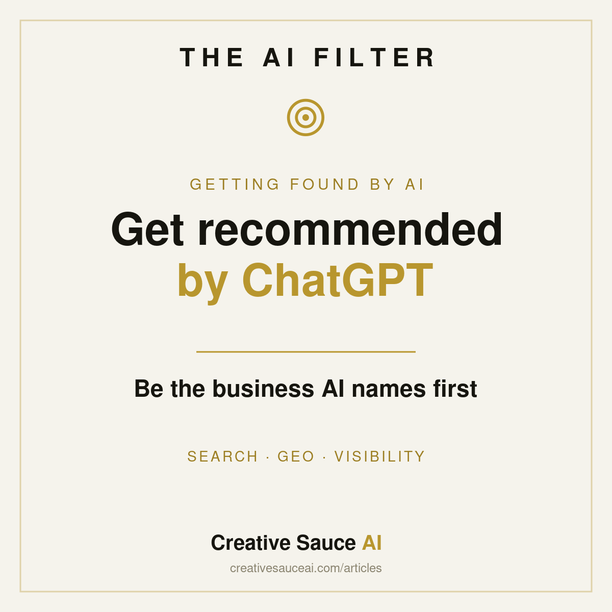How to get your business recommended by ChatGPT