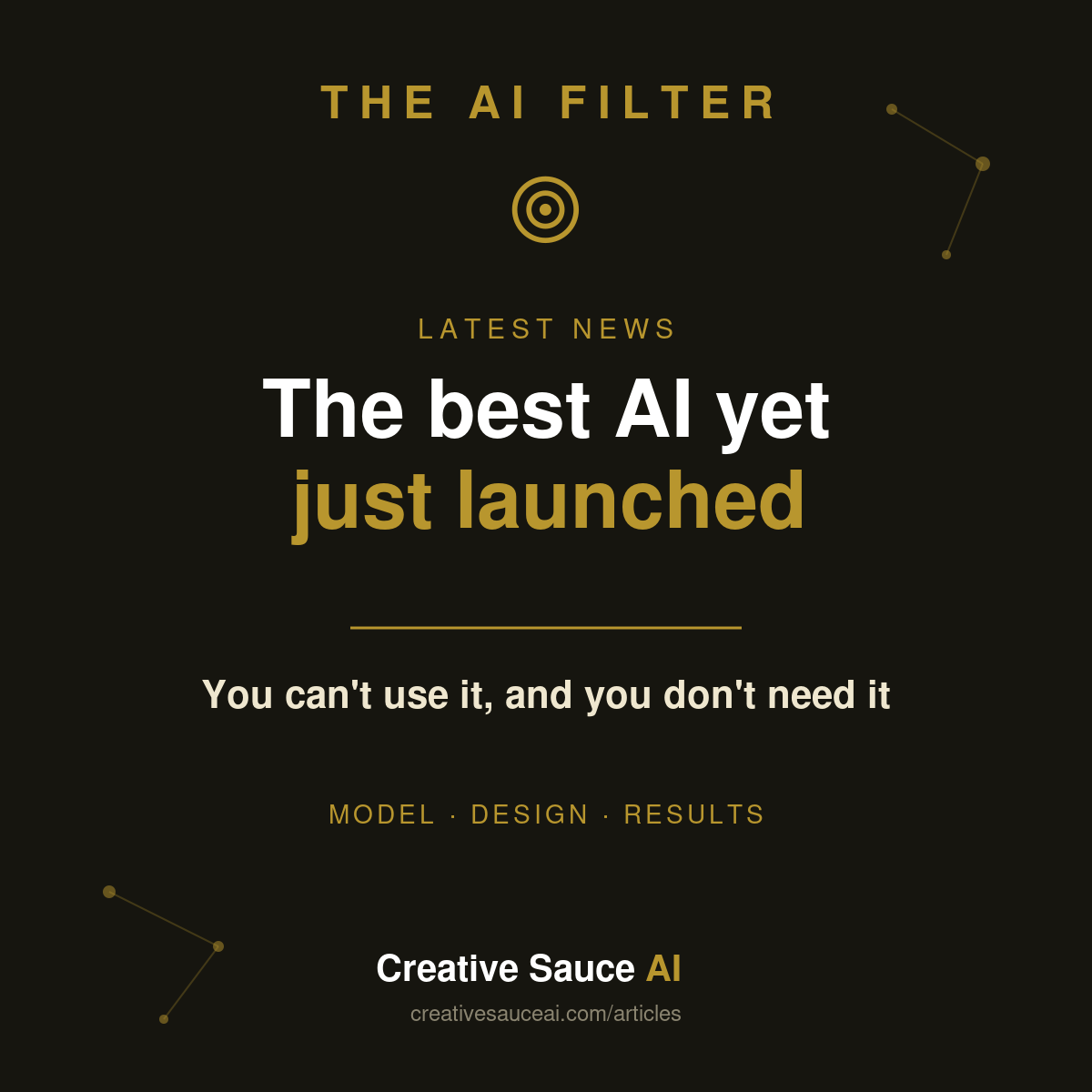 The most powerful AI just launched. You can't use it, and you don't need to.