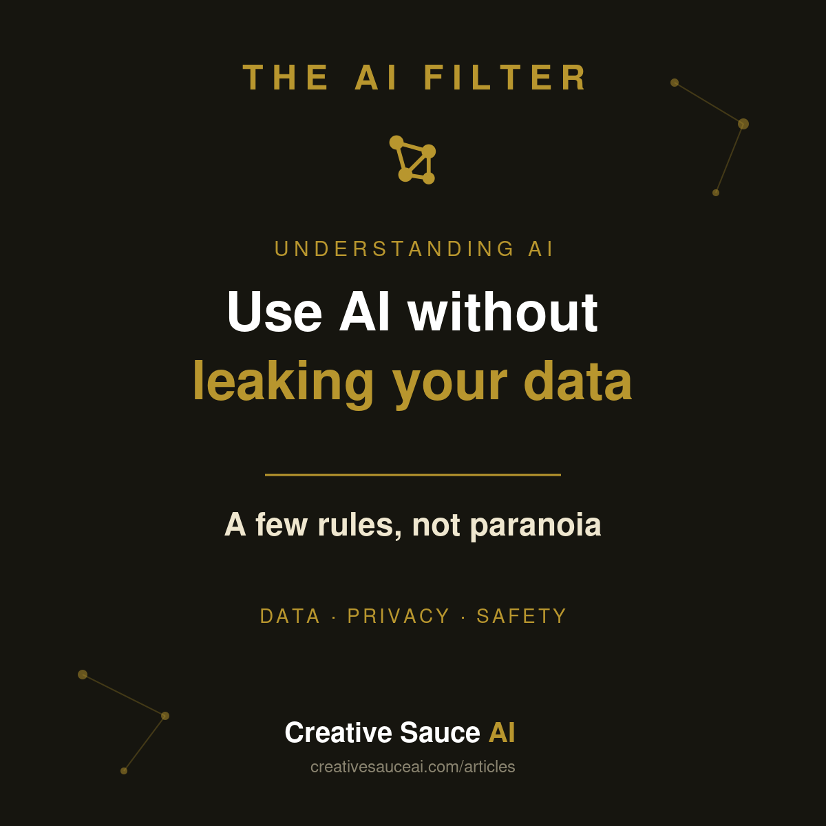 How to use AI at work without leaking your data