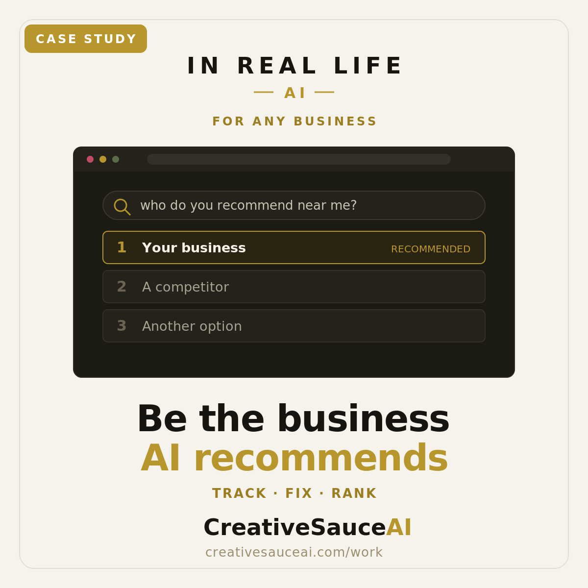 AI Visibility and GEO, be the business AI recommends